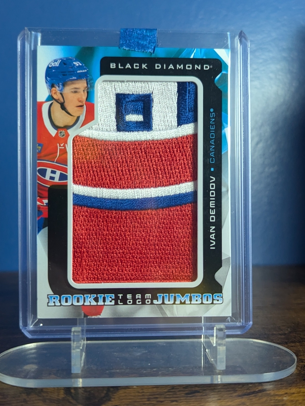 2025 Upper Deck Black Diamond Rookie Team Logo Jumbo Puzzle Patch Ivan Demidov
